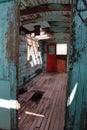 Old train car in ghost town Royalty Free Stock Photo