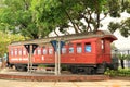 Old train carriage -Malecon 2000 Royalty Free Stock Photo