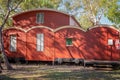 Old Train Carriages Form Part Of An Outback Restaurant