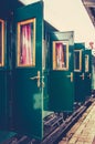 Old train doors Royalty Free Stock Photo