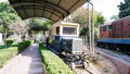 Old train in India preserved at National Railway Museum Delhi.