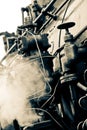 Old train steam detail Royalty Free Stock Photo