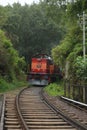 Train with M6 Class going from Colombo to Badulla Sri Lanka Royalty Free Stock Photo