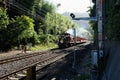 Old train running in Kioto, Japan