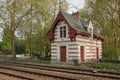 Old train station. Chenonceau. France Royalty Free Stock Photo