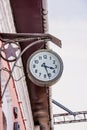 Old station clock Royalty Free Stock Photo