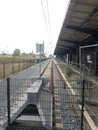 Old train station of Hoek van Holland Haven is rebuild for the new metro line named Hoekse LIjn in Rotterdam..