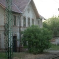 Old train station ticket office Royalty Free Stock Photo