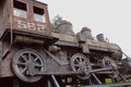 Old train with a steam engine city of Puebla, mexico III Royalty Free Stock Photo