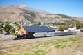 Old train in the mountains going to Esquel in the Patagonia, Argentina Royalty Free Stock Photo