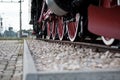 Old train in a train station