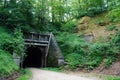 Old train tunnel on Elroy to Sparta Wisconsin nature bike trail