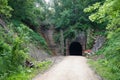 Old train tunnel on Elroy to Sparta Wisconsin nature bike trail