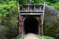 Old train tunnel on Elroy to Sparta Wisconsin nature bike trail