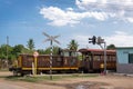 Old train in the Valley de los Ingenios or Valley of the Sugar Mills near Trinidad Cuba