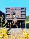 Old train wagon parked at Halifax harbor, Canada