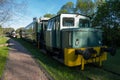 Old trains on a derelict railway in Bialowieza in eastern Poland.