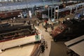 Old trains in railway museum of Omiya Royalty Free Stock Photo