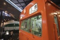 Old trains in railway museum of Omiya Royalty Free Stock Photo