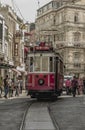 Old tram in istanbul Turkey Royalty Free Stock Photo