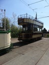 Old tram line and beautiful bridge