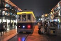 Old tram in Qianmen center. Beijing. China Royalty Free Stock Photo