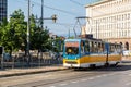 Old tram in Sofia, Bulgaria Royalty Free Stock Photo
