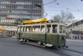 Old Tram used as a mobile Restaurant, Bern