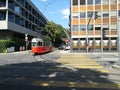 Old tramway in Geneva, Switzerland Royalty Free Stock Photo