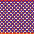 Old transitional pattern of multicolour square