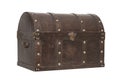 Old treasure chest isolated Royalty Free Stock Photo