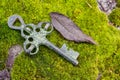 Old treasure key Royalty Free Stock Photo