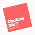 Choices alvays open Royalty Free Stock Photo
