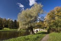 Old tree and classical bridge Royalty Free Stock Photo