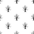 Old tree vector icon in black style for web Royalty Free Stock Photo
