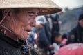 An old tribal chief of Yi nationality Royalty Free Stock Photo