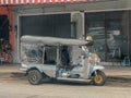 Old tricycle waiting to transport passengers in Thailand Royalty Free Stock Photo