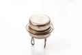Old triode isolated on white background Royalty Free Stock Photo