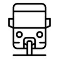 Old trishaw icon outline vector. Indian bike