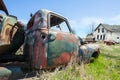 Old Truck, Dairy Farm, Rural Country Scene