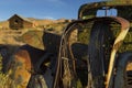 Old truck in desert ghost town Royalty Free Stock Photo