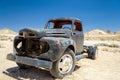 The old truck in ghost town Rhyolite, Nevada. Royalty Free Stock Photo