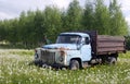 Old truck in nature concept