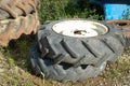 The old truck tire Royalty Free Stock Photo