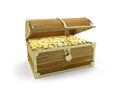 Old trunk full of treasures Royalty Free Stock Photo
