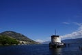 Old tug boat moored on Lake Okanagan Royalty Free Stock Photo