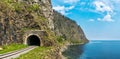 Old tunnel on Circum-Baikal Railway Royalty Free Stock Photo