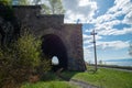 Old tunnel on Circum-Baikal Railway, lake Baikal.  Baikal. Royalty Free Stock Photo