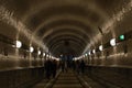 Old Elb Tunnel in Hamburg, Landungsbruecken, Germany