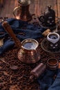 Old Turkish coffee pot Royalty Free Stock Photo